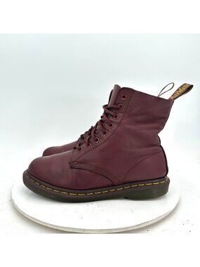 Dr.Martens 1460 Pascal Women Size 7 Cherry Red 8 Eye Leather Combat Boot